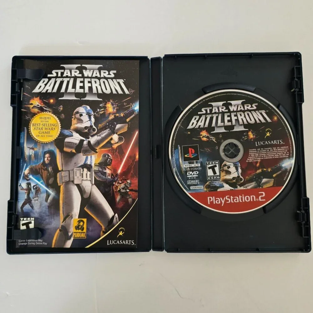 Star Wars Battlefront Greatest Hits PS2 Game Complete With Case & Manual LucasAr